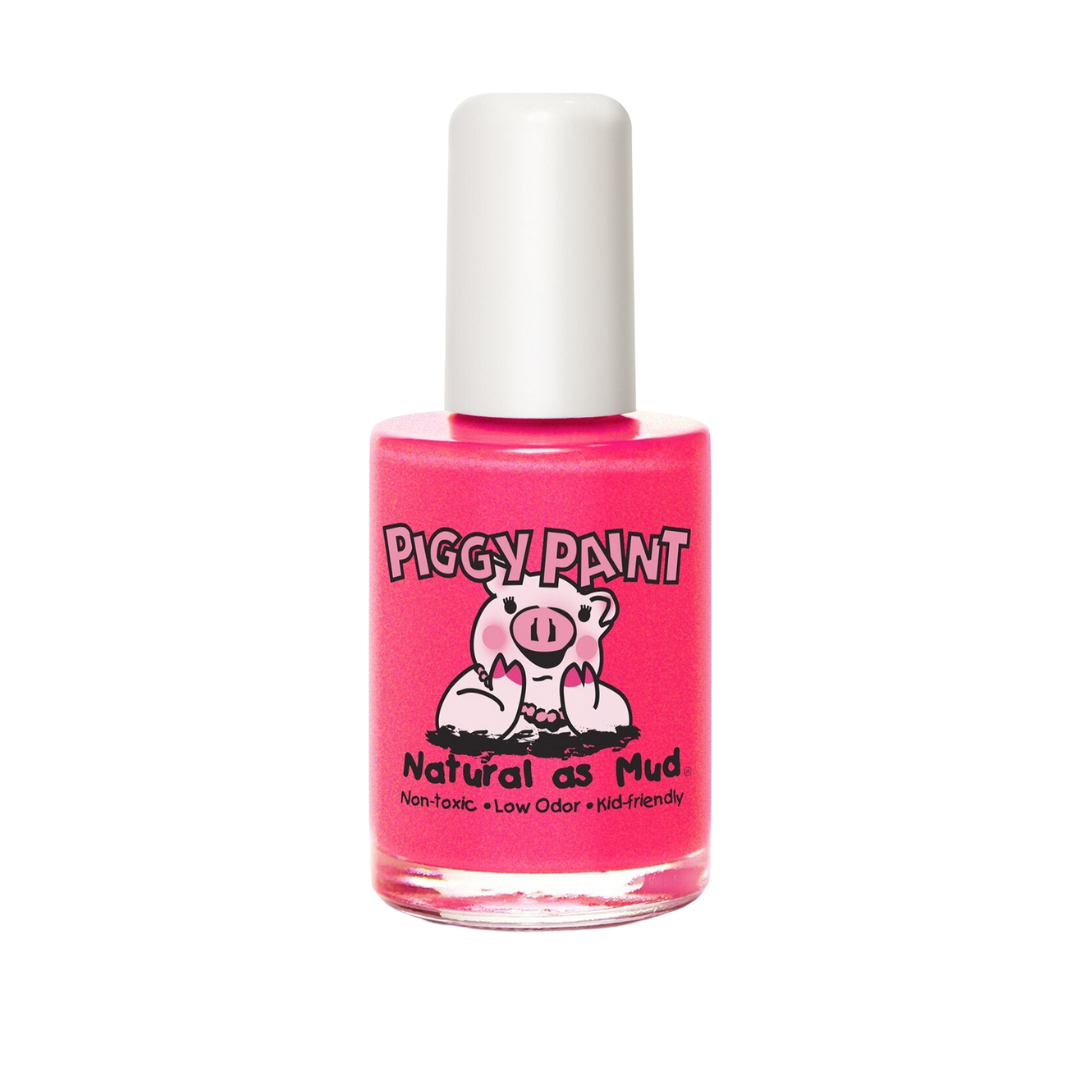 Bottle of pink Piggy Paint Nail Polish